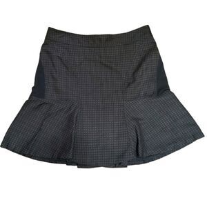 Worthington Brown/Black Peplum Mini Skirt Sz 6